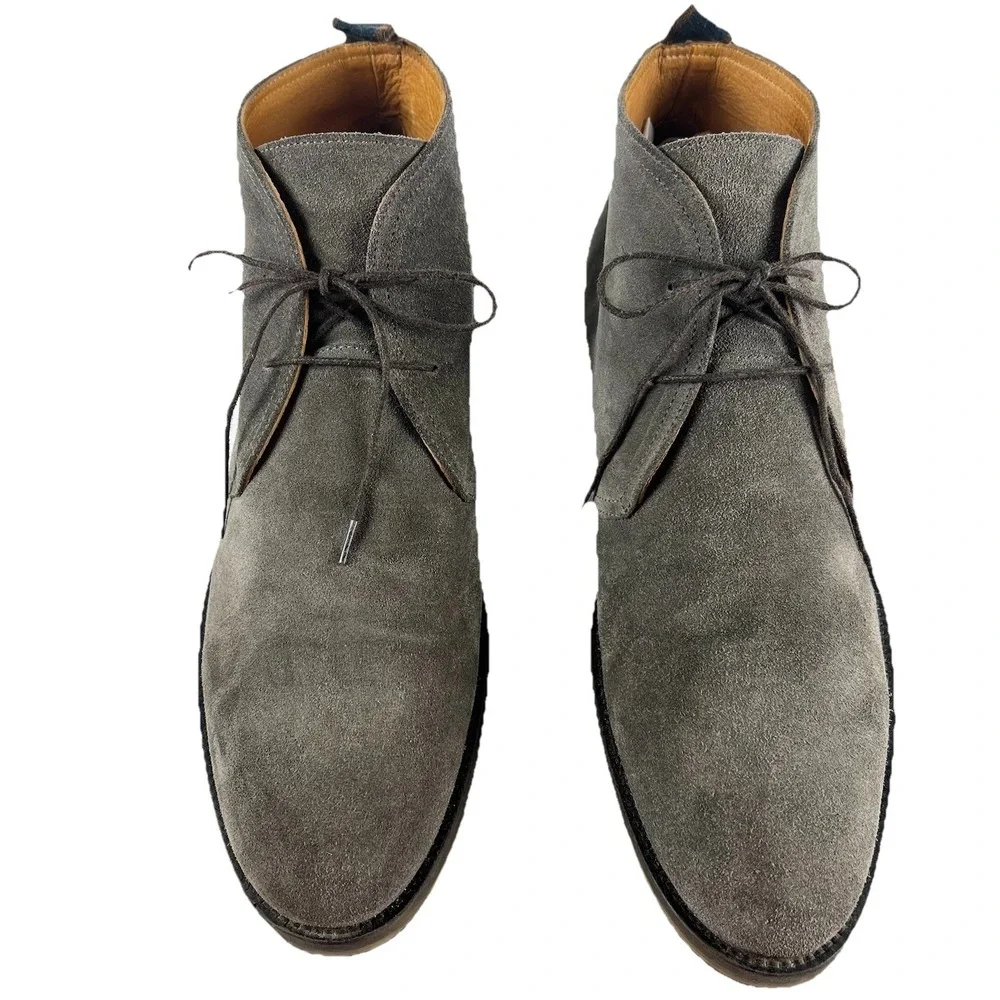 RODD & DUNN‎ Gray Suede Boots Mens Size US 12 UK 11 Pebbly Hill Chucka Leather